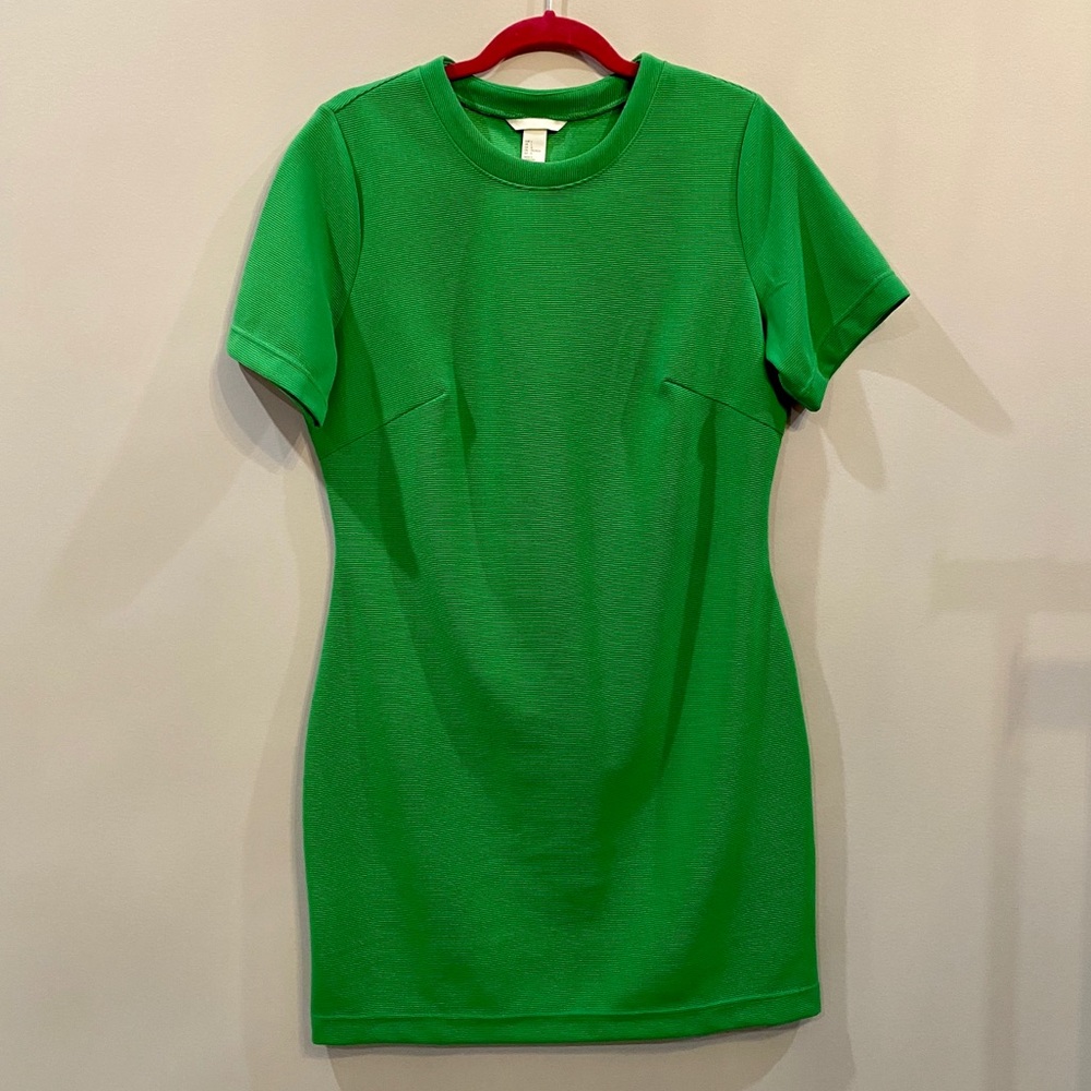 H&M Green mod Dress NWOT